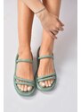 Fox Shoes Women's Green Sandals