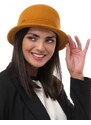 Rabionek Dámský vlněný klobouk Mathilde hořčicový