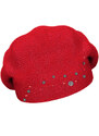 Rabionek Dámský vlněný pletený baret Suzette červený