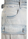 Trendyol X Sagaza Studio Light Blue Cargo Pocket Jeans