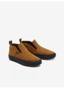 Hnědé dámské semišové slip on tenisky VANS Giraffe Mid Slip MTE-1 - Dámské