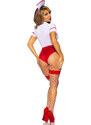 Leg Avenue Červeno-bílý sexy halloweenský kostým Nurse Feelgood 87086