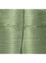 Šátek saténový - zelený s pruhy