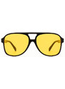 Luxbryle Dámské sluneční brýle Shirley - černé obroučky