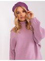 Wool Fashion Italia Baret s kašmírem fialový