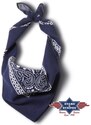 Stars and Stripes Bavlněný šátek - bandana (modrá 08)