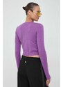 Vlněný svetr MAX&Co. dámský, fialová barva, lehký
