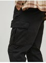 Černé pánské kapsáčové kalhoty Jack & Jones Stace - Pánské