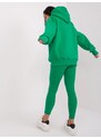 Fashionhunters Zelený ležérní set s mikinou