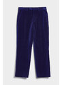 KALHOTY GANT VELVET SUIT PANTS modrá 44