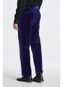 KALHOTY GANT VELVET SUIT PANTS modrá 44