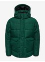 Tmavě zelená pánská prošívaná zimní bunda ONLY & SONS Carl - Pánské