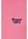Mikina Superdry dámská, růžová barva, hladká