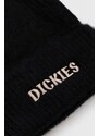 Čepice Dickies černá barva, z husté pleteniny