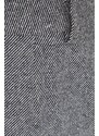 Vlněné kalhoty Marc O'Polo šedá barva, jednoduché, high waist