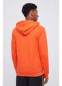Bavlněná mikina adidas Originals pánská, oranžová barva, s kapucí, s potiskem