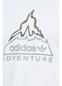 Bavlněné tričko adidas Originals béžová barva, s potiskem