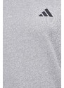 Tréninková mikina adidas Performance šedá barva, s kapucí