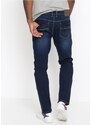 bonprix Strečové džíny Regular Fit, Tapered Modrá