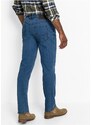 bonprix Strečové džíny Regular Fit Straight (2 ks v balení), s recyklovaným polyesterem Modrá