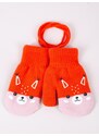 Yoclub Kids's Girls' 1-Finger Mittens Gloves RED-0117G-AA1A-014