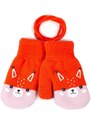 Yoclub Kids's Girls' 1-Finger Mittens Gloves RED-0117G-AA1A-014