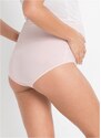 bonprix Těhotenské kalhotky nad bříško (2 ks v balení), s organickou bavlnou Růžová