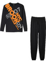 bonprix Chlapecké pyžamo (2dílná souprava) Černá