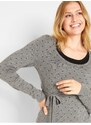 bonprix Těhotenský svetr s možností kojení Šedá