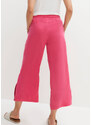 bonprix Kalhoty s pohodlnou pasovkou a rozparkem, z lyocellu Pink