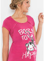 bonprix Kojicí noční košile s bavlnou Pink