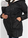 bonprix Těhotenská a nosící bunda s podšívkou Černá