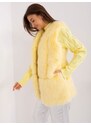 Wool Fashion Italia Kožešinová vesta Wool Fashion Italy žlutá