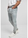 Pánské džíny Urban Classics Slim Fit Zip Jeans - světle modré