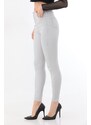 BİKELİFE Women's Stone Rise Waist Ankle Length Slim Leg Skinny Lycra Pants for Women.