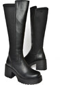 Fox Shoes R996021709 Black Women's Thick Heeled Boots