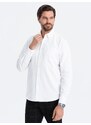 Ombre Oxford REGULAR men's fabric shirt - white