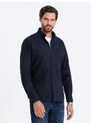 Ombre Clothing Pánská košile Oxford REGULAR - tmavě modrá V5 OM-SHOS-0108