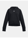 Under Armour Mikina UA Rival Fleece Crop Hoodie-BLK - Holky