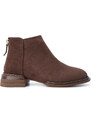 Marjin Women's Casual Boots & Booties With Zipper At The Back Efren Brown.