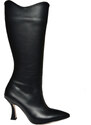 Fox Shoes R820020109 Women's Black Thin Heeled Boots