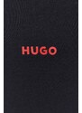 Bavlněný lounge s dlouhým rukávem HUGO 3-pack černá barva, s potiskem