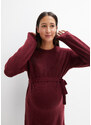 bonprix Těhotenské pletené šaty Červená