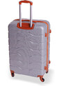 Cestovní kufr BERTOO Firenze - stříbrný XL