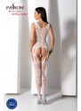 Passion Bílé bodystockings BS099