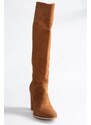 Fox Shoes Women's Tan Suede Boots