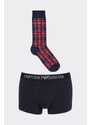 Emporio Armani Underwear Dárkové balení Emporio Armani boxerky + ponožky - modrá, červená