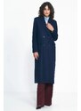 Nife Woman's Coat PL20 Navy Blue