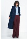 Nife Woman's Coat PL20 Navy Blue