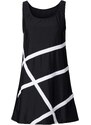 bonprix Plážové šaty z plavkového materiálu Černá